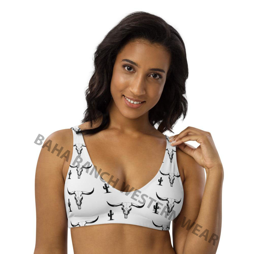 Yeehaw Bullhead Cactus Bikini Top by Baha Ranch Western Wear - product image 3