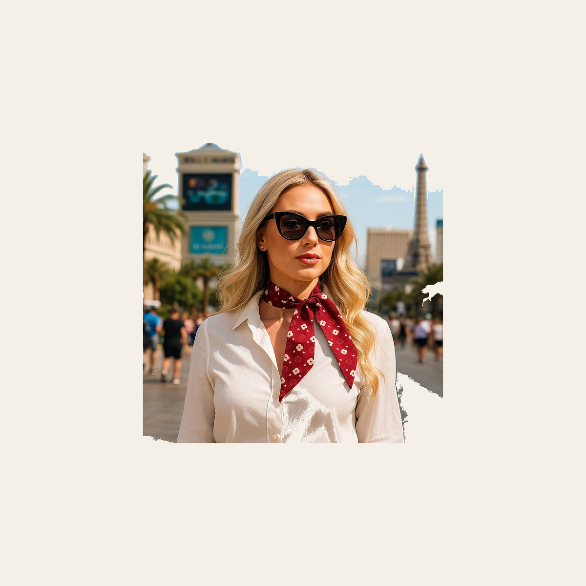 Burgundy Western Skinny Mini Wild Rag Scarf / Cowgirl Necktie  #TW125