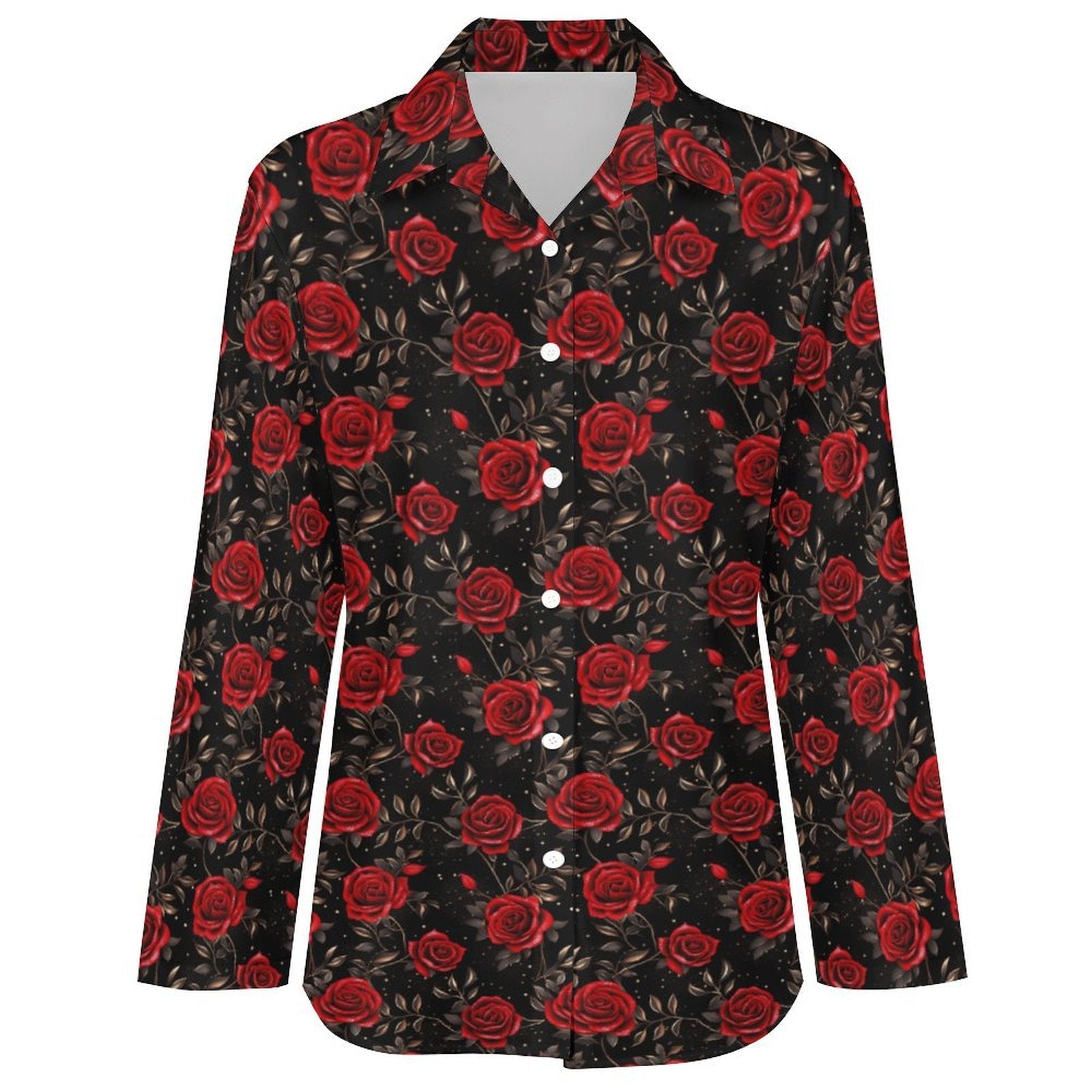 Baha Ranch Colores De Mexico Rose Floral Button Up Blouse by Baha Ranch Western Wear - product image 4