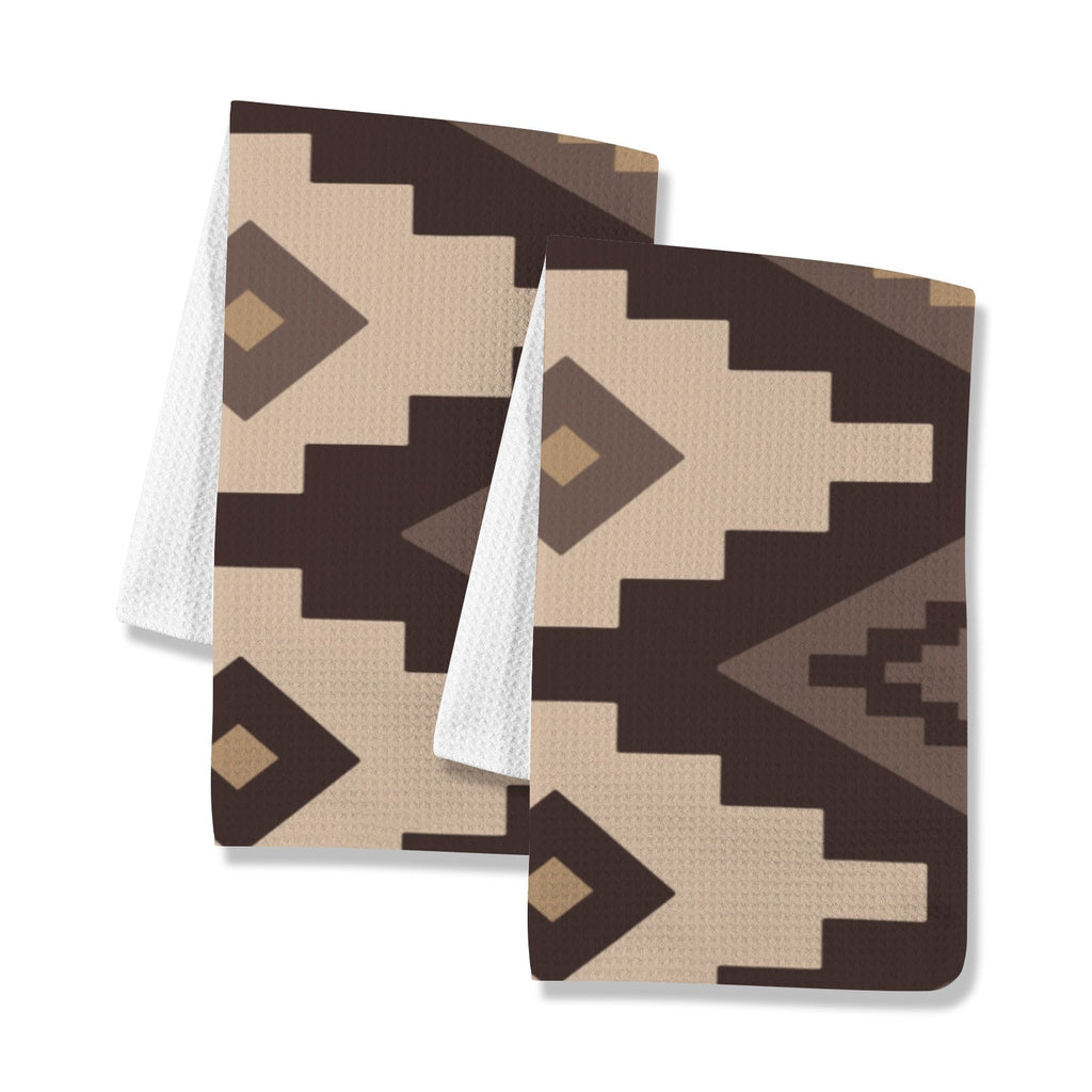 Baha Ranch Earth Aztec Set of 2 Dish Towels Kitchen Towel Made in America by Baha Ranch Western Wear