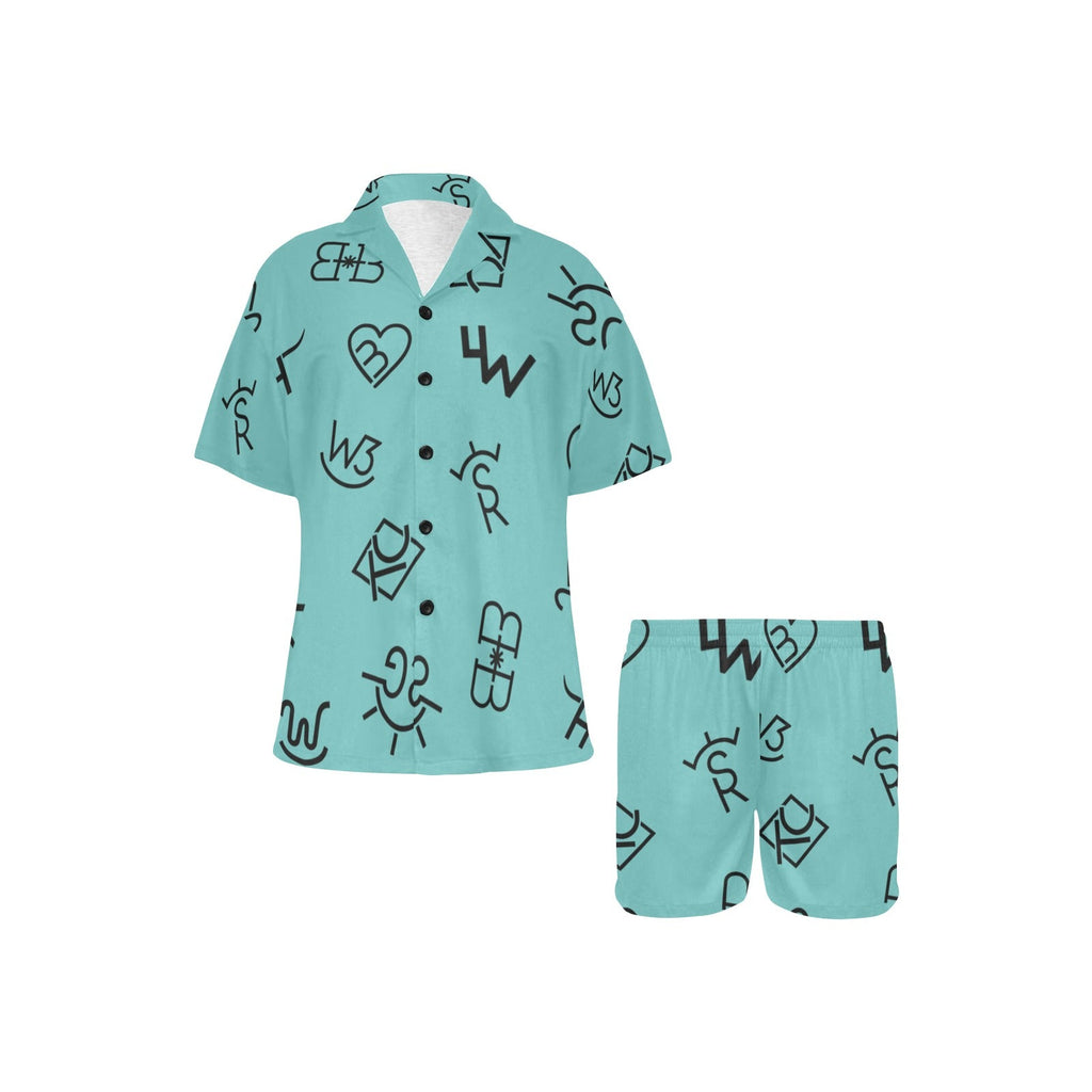 Baha Ranch Turquoise Cattle Brands Women's Western Pajama Set by Baha Ranch Western Wear - product image 2