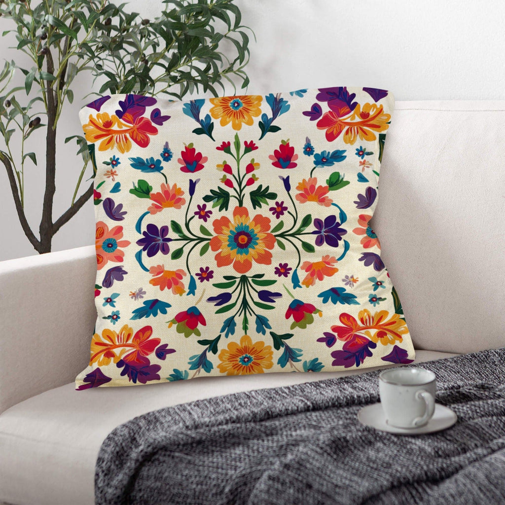 Baha Ranch Colores de Mexico Floral Pillow Case Custom Pillow Case Made in America by Baha Ranch Western Wear