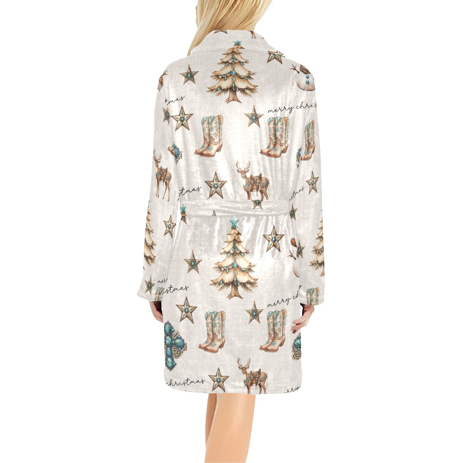 Christmas Spirit Fleece Robe by Baha Ranch Western Wear - product image 2