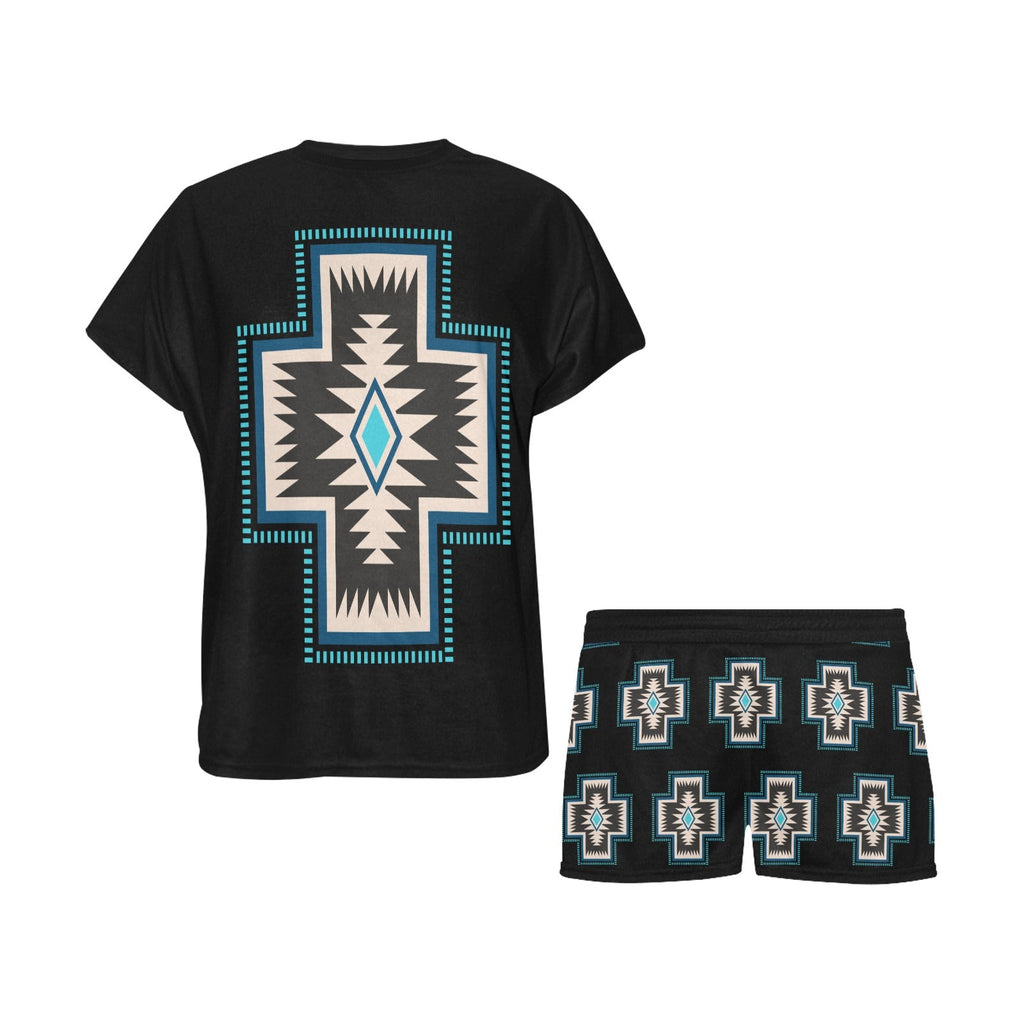 Baha Ranch Southwestern Cross Women's Western Top and Short Pajama Set by Baha Ranch Western Wear - product image 3