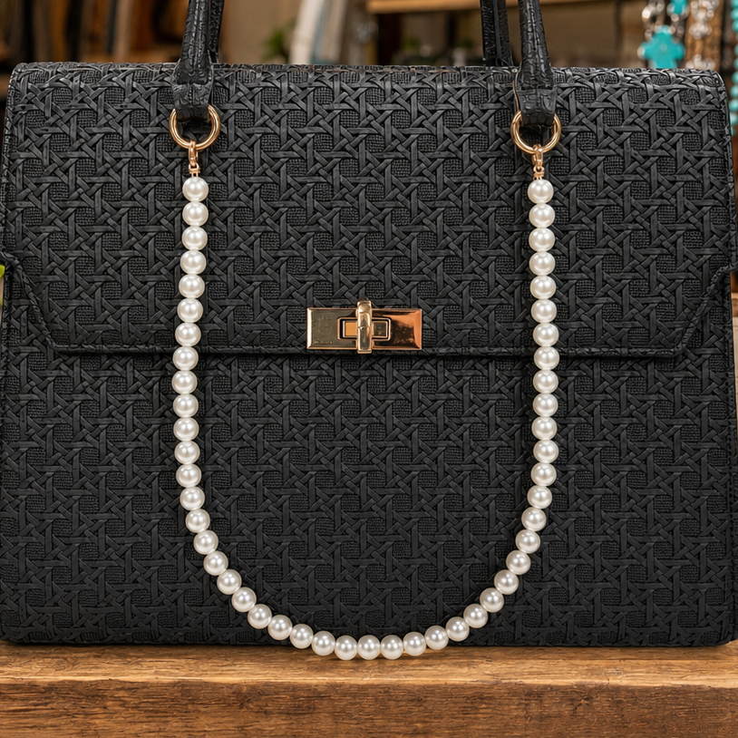 Fashion Pearl Pocket Chain or Purse Accessory