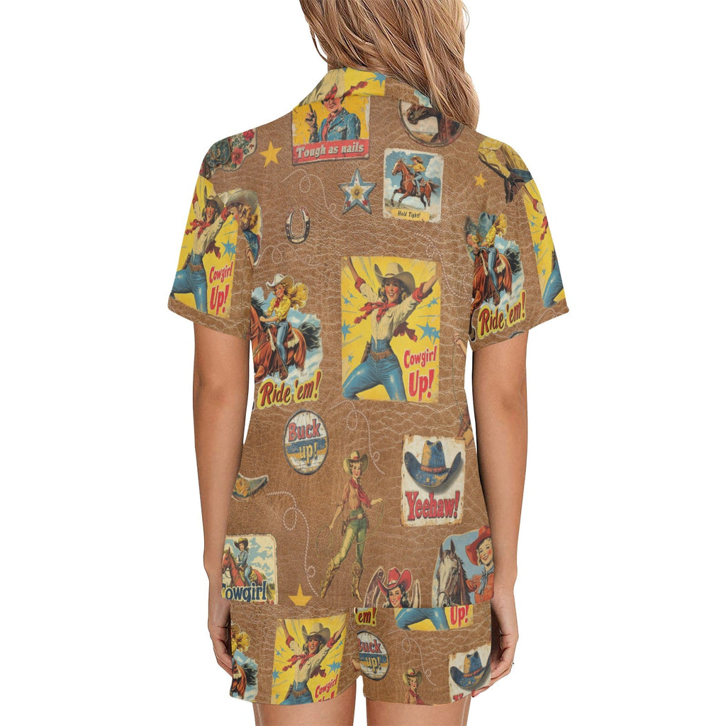 Baha Ranch Vintage Cowgirl Collage Pajama Set by Baha Ranch Western Wear - product image 2
