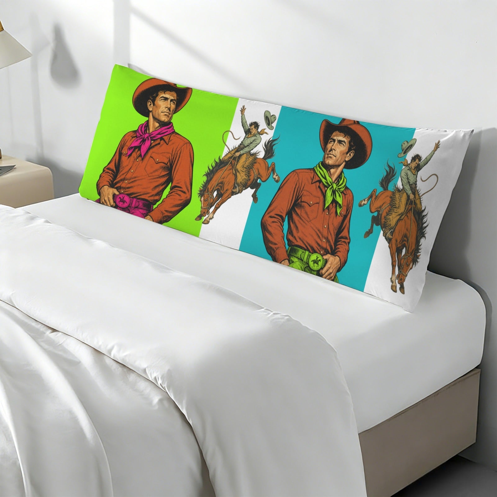Baha Ranch The Last Roundup Bronc Rider Body Pillow Cover Made in America by Baha Ranch Western Wear - product image 4