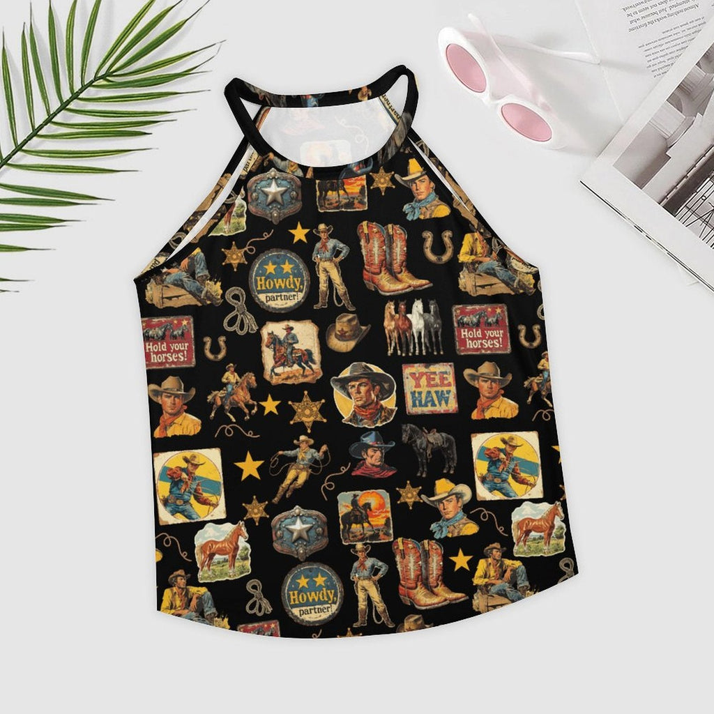 Baha Ranch Vintage Cowboy Collage Western Tank Top by Baha Ranch Western Wear - product image 3