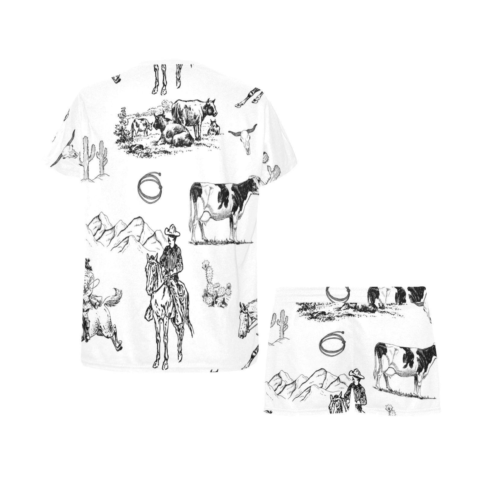 Baha Ranch Ranch Life Women's Short and Top Pajama Set by Baha Ranch Western Wear - product image 4