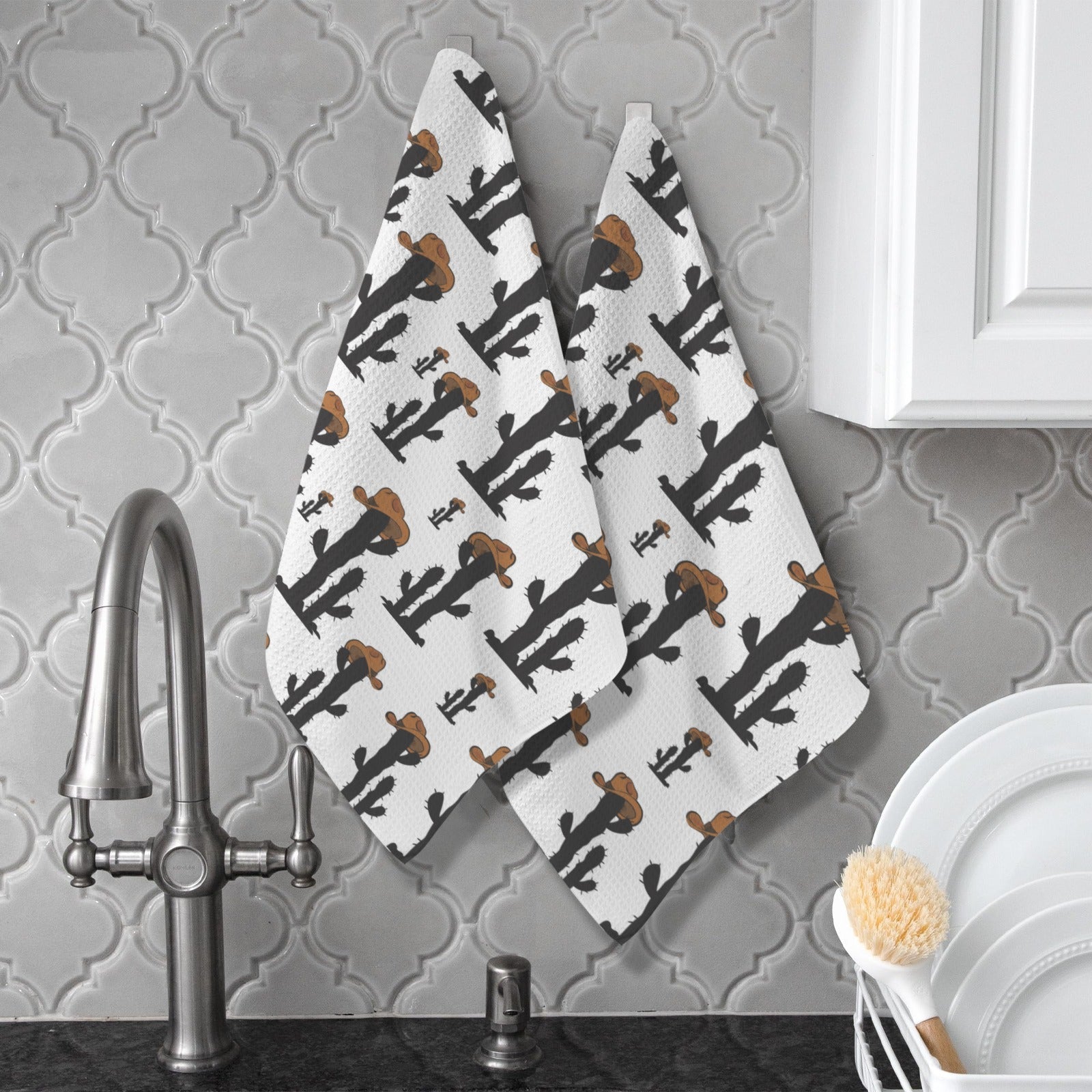 Baha Ranch Cowboy Cactus Set of 2 Kitchen Dish Towels Made in America by Baha Ranch Western Wear - product image 2