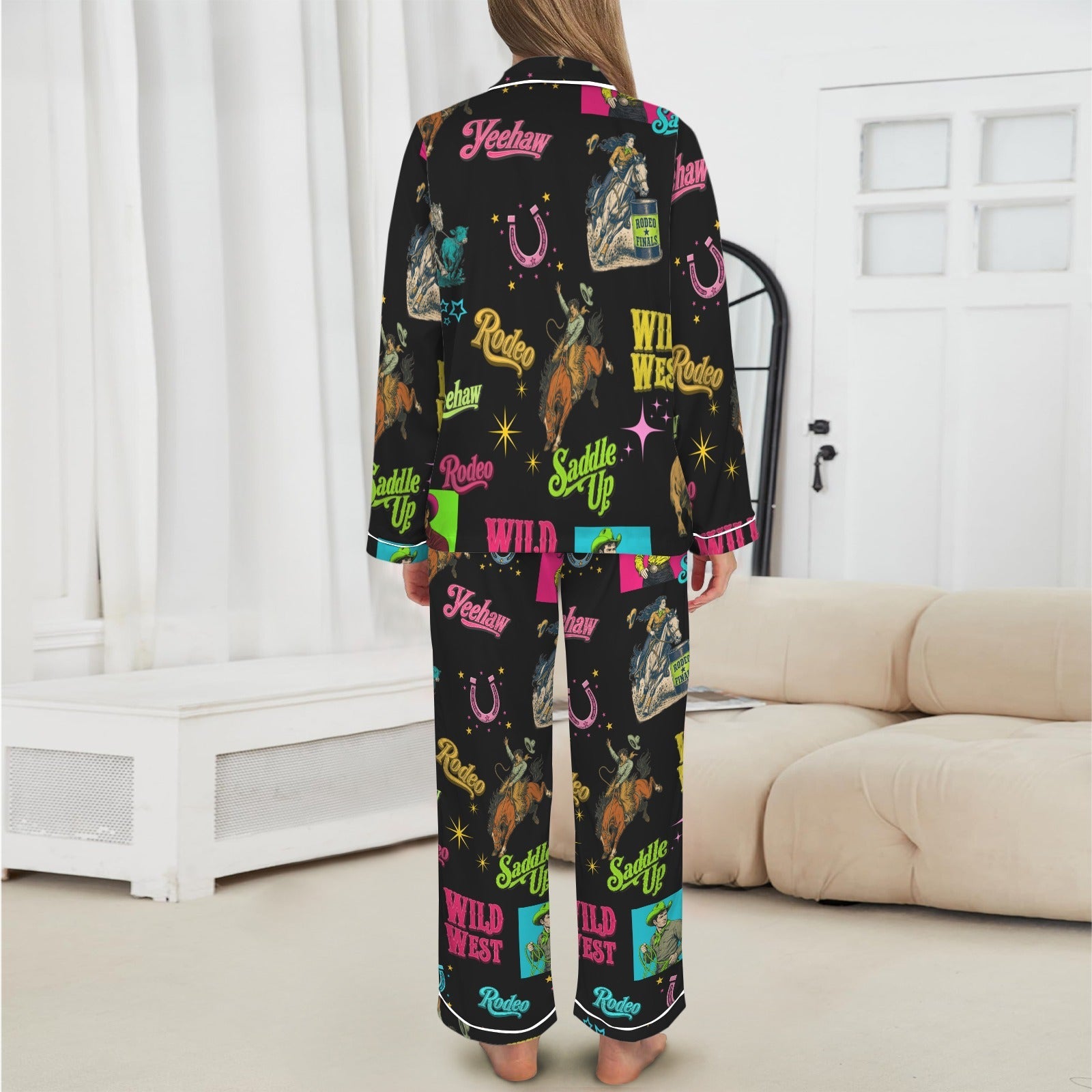 Baha Ranch The Last Round Up Satin Pajama Set by Baha Ranch Western Wear - product image 5