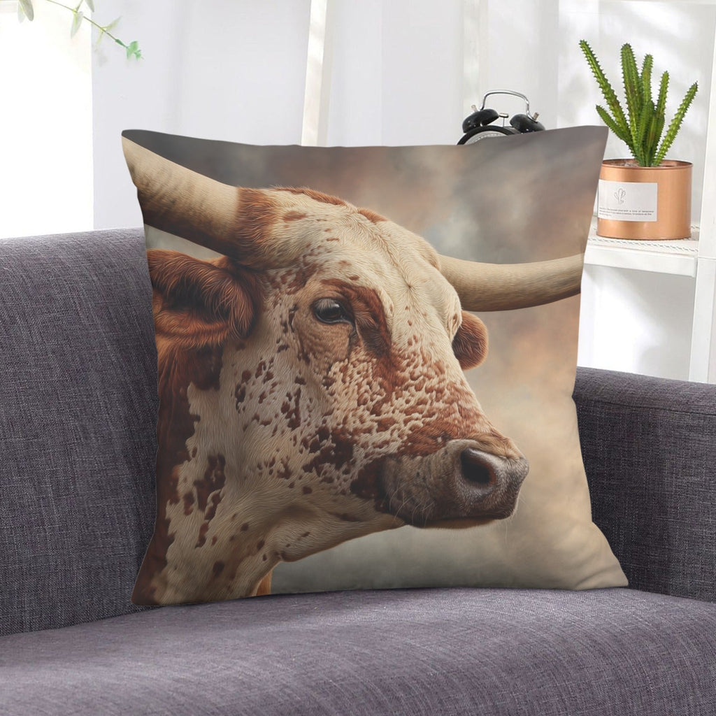 Baha Ranch Western Ranch Bull Velvety Soft Pillow Cover Made in America by Baha Ranch Western Wear - product image 6
