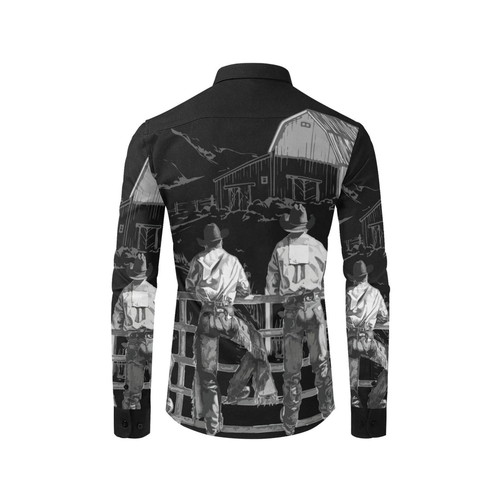 Baha Ranch Sepia Cowboy Ranch Long Sleeve Button Up Arena Shirt by Baha Ranch Western Wear - product image 8