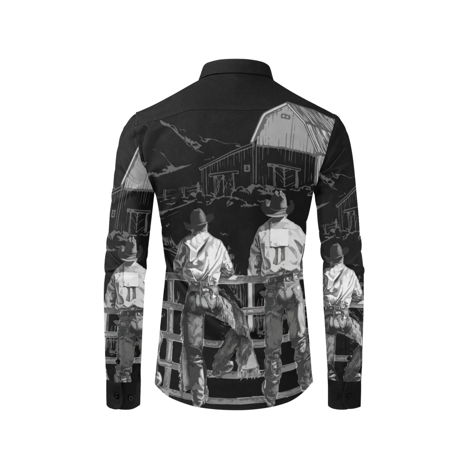 Baha Ranch Sepia Cowboy Ranch Long Sleeve Button Up Arena Shirt by Baha Ranch Western Wear - product image 8