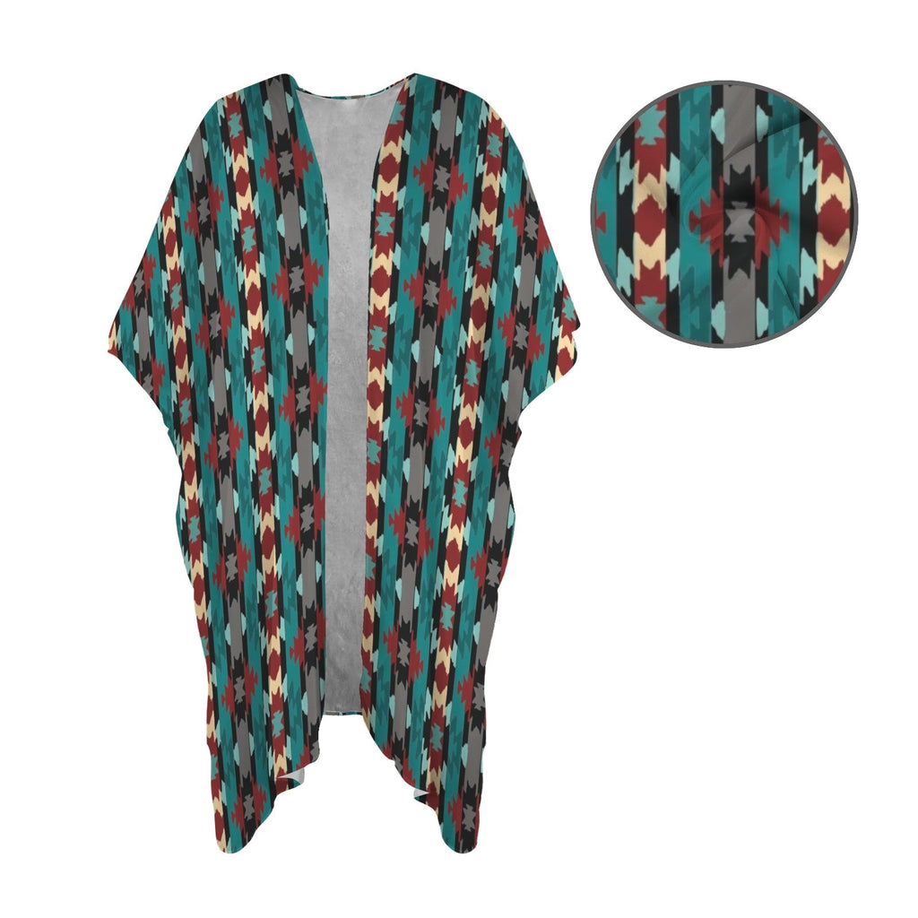 Baha Ranch Southwestern Aztec Duster Kimono Coverup by Baha Ranch Western Wear - product image 4