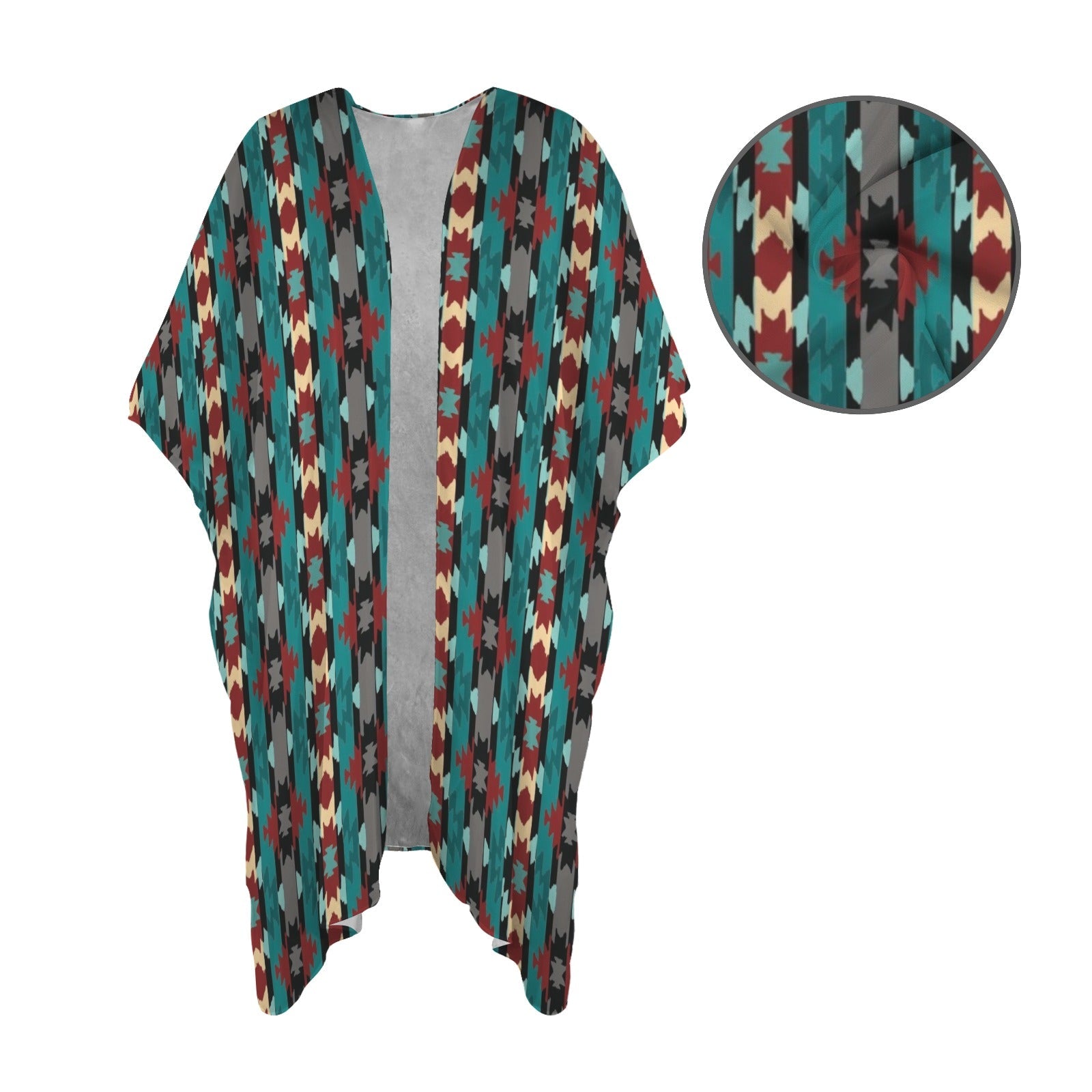 Baha Ranch Southwestern Aztec Duster Kimono Coverup by Baha Ranch Western Wear - product image 4