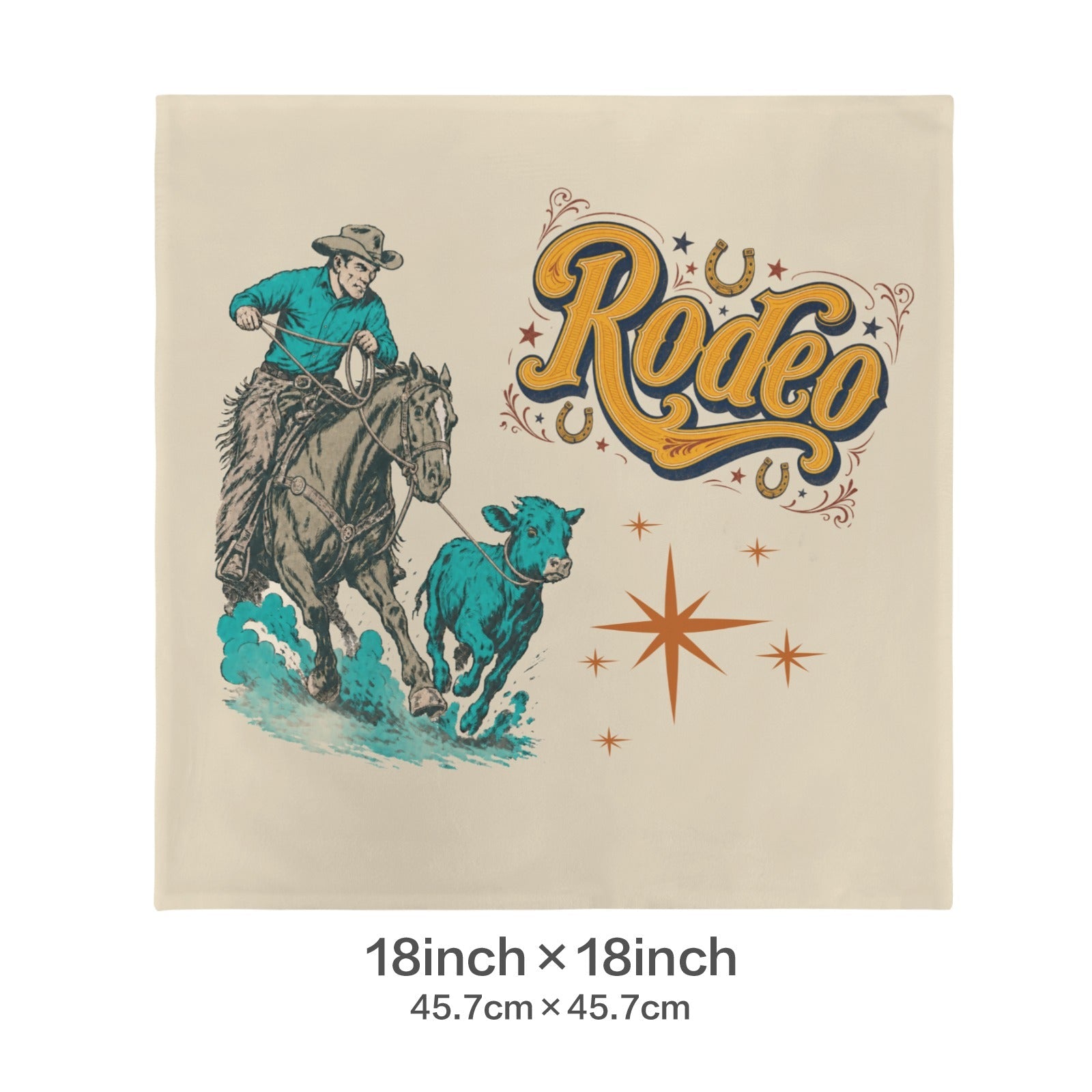 Baha Ranch The Last Roundup Throw Pillow Cover Made in America by Baha Ranch Western Wear - product image 2