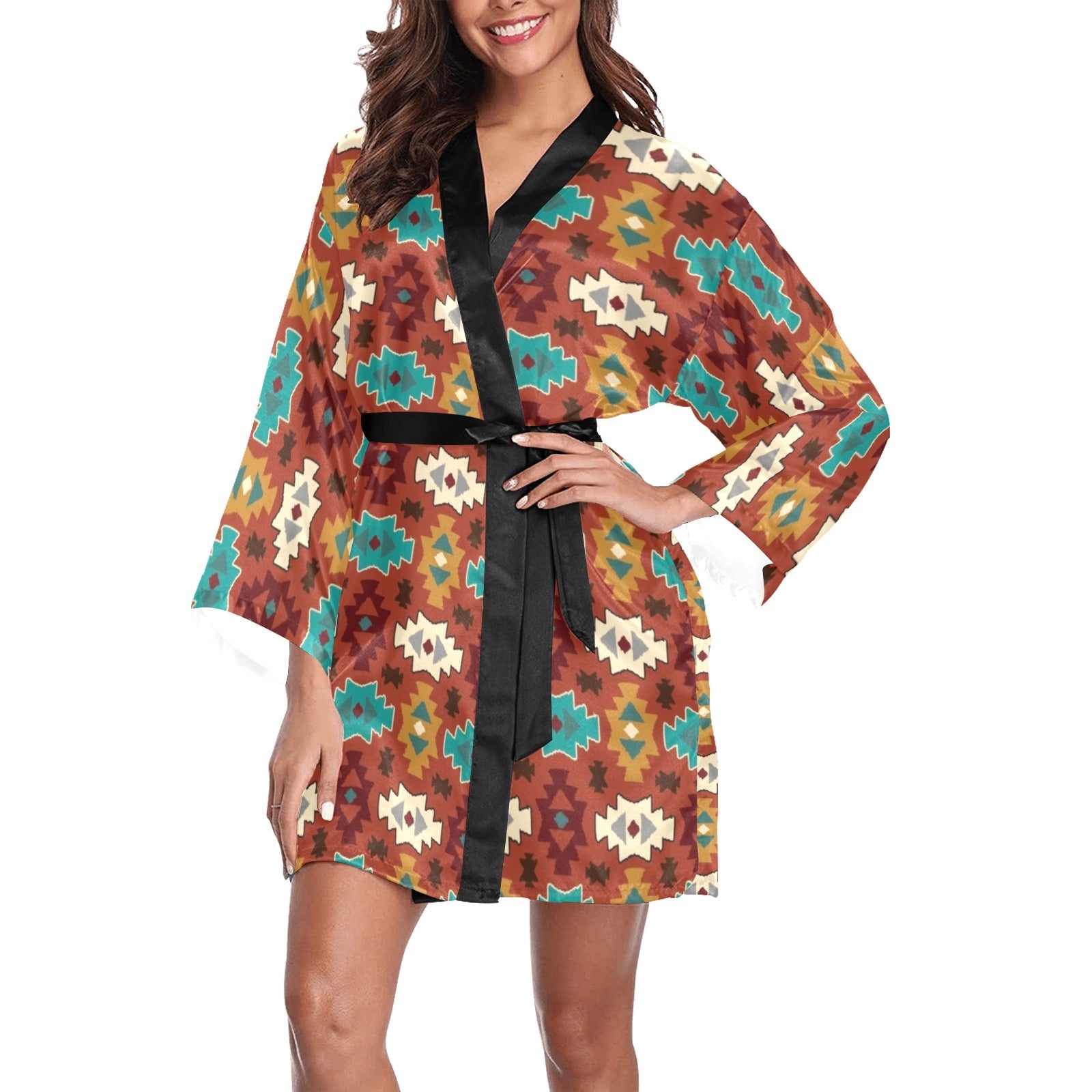 Baha Ranch Old Aztec Women's Lounge Kimono Robe by Baha Ranch Western Wear