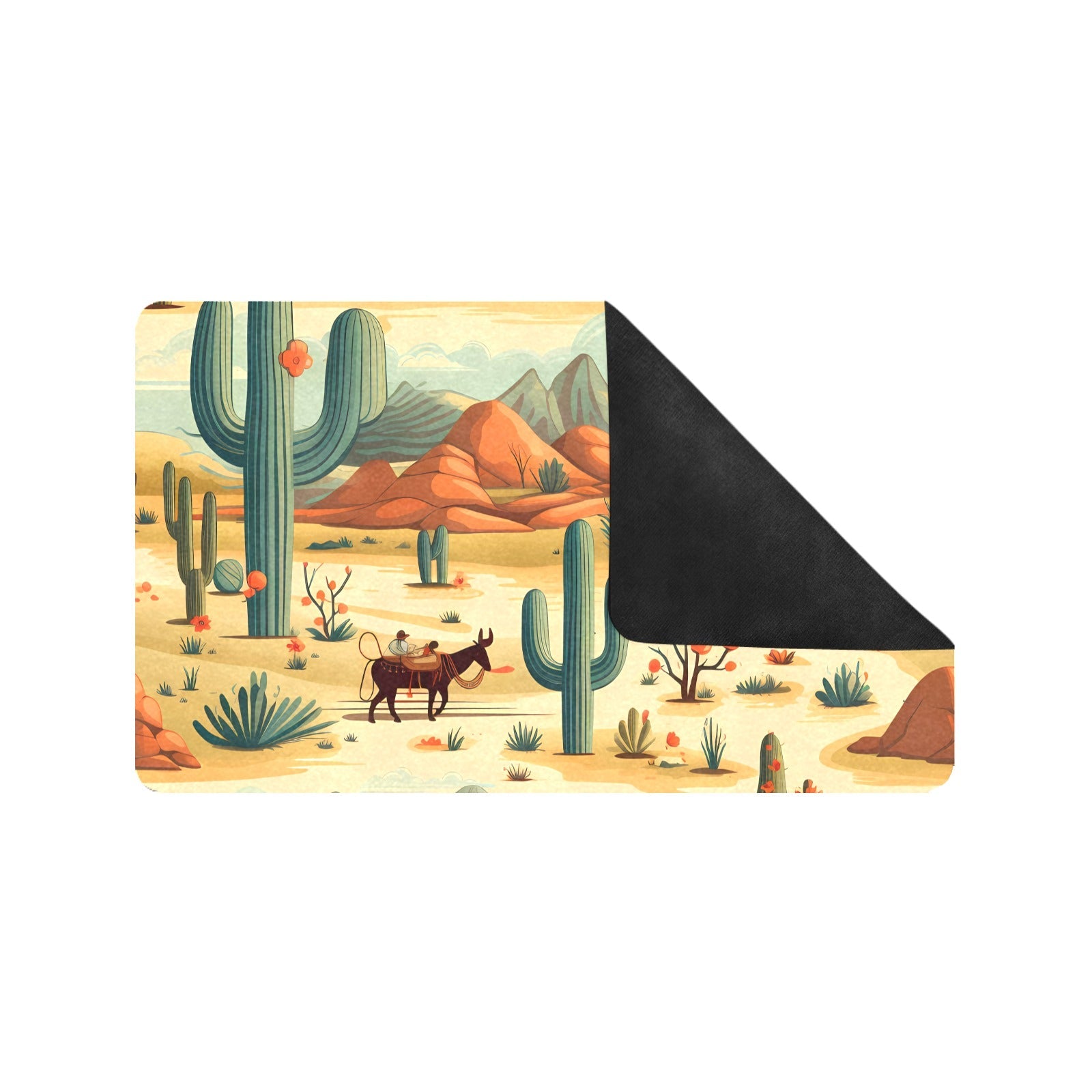 Desert Oasis Floor Mat 30" x 18" Made in America by Baha Ranch Western Wear - product image 3