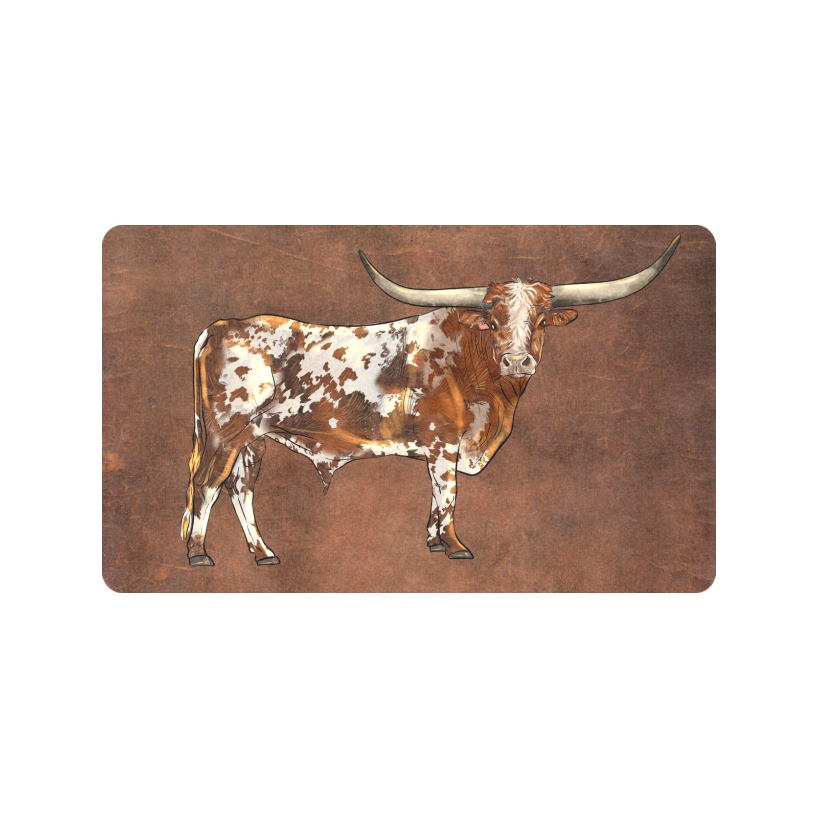Longhorn Western Floor Mat 30" x 18" Made in America by Baha Ranch Western Wear - product image 2