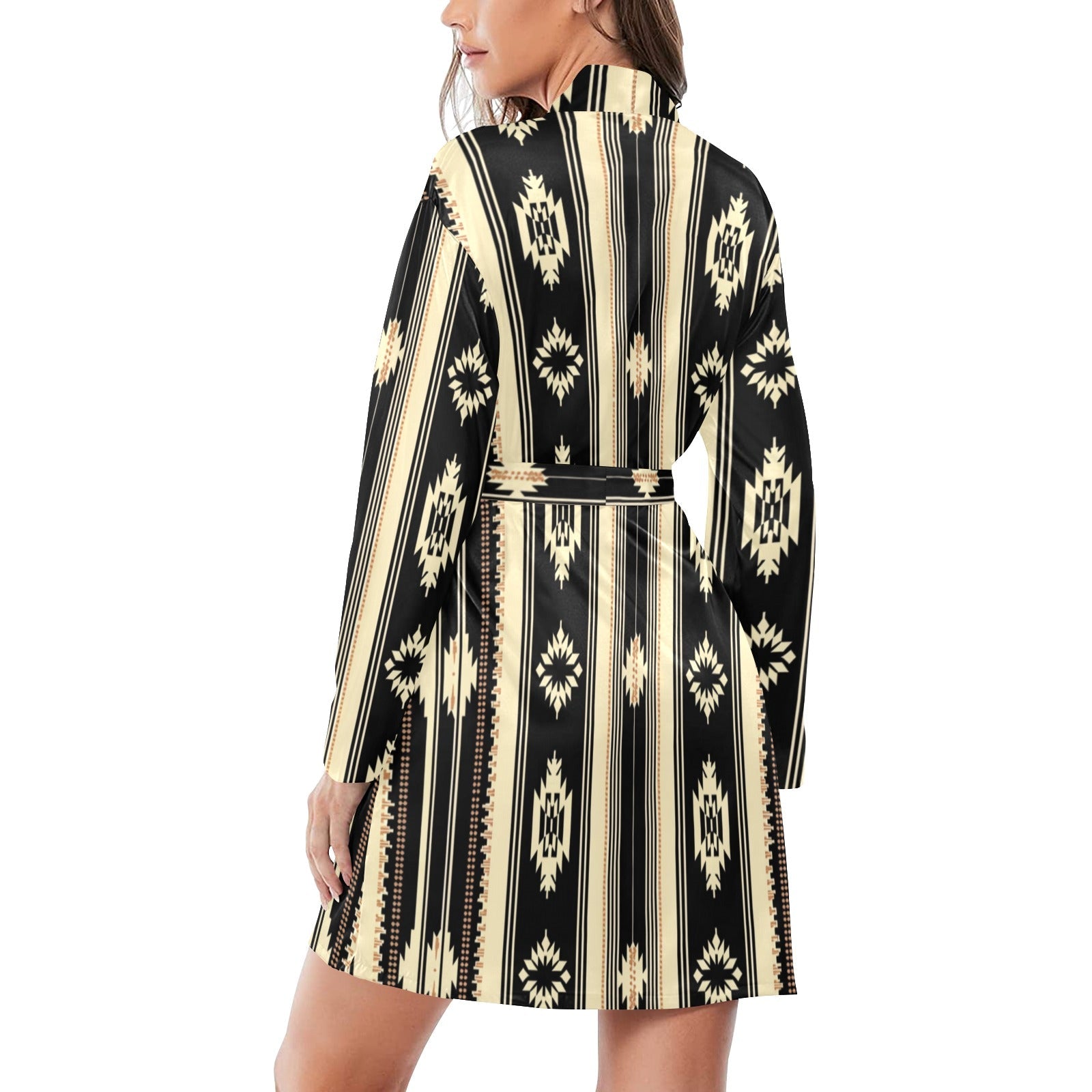 Baha Ranch Colores de Mexico Santa Fe Aztec Satin Robe by Baha Ranch Western Wear - product image 2