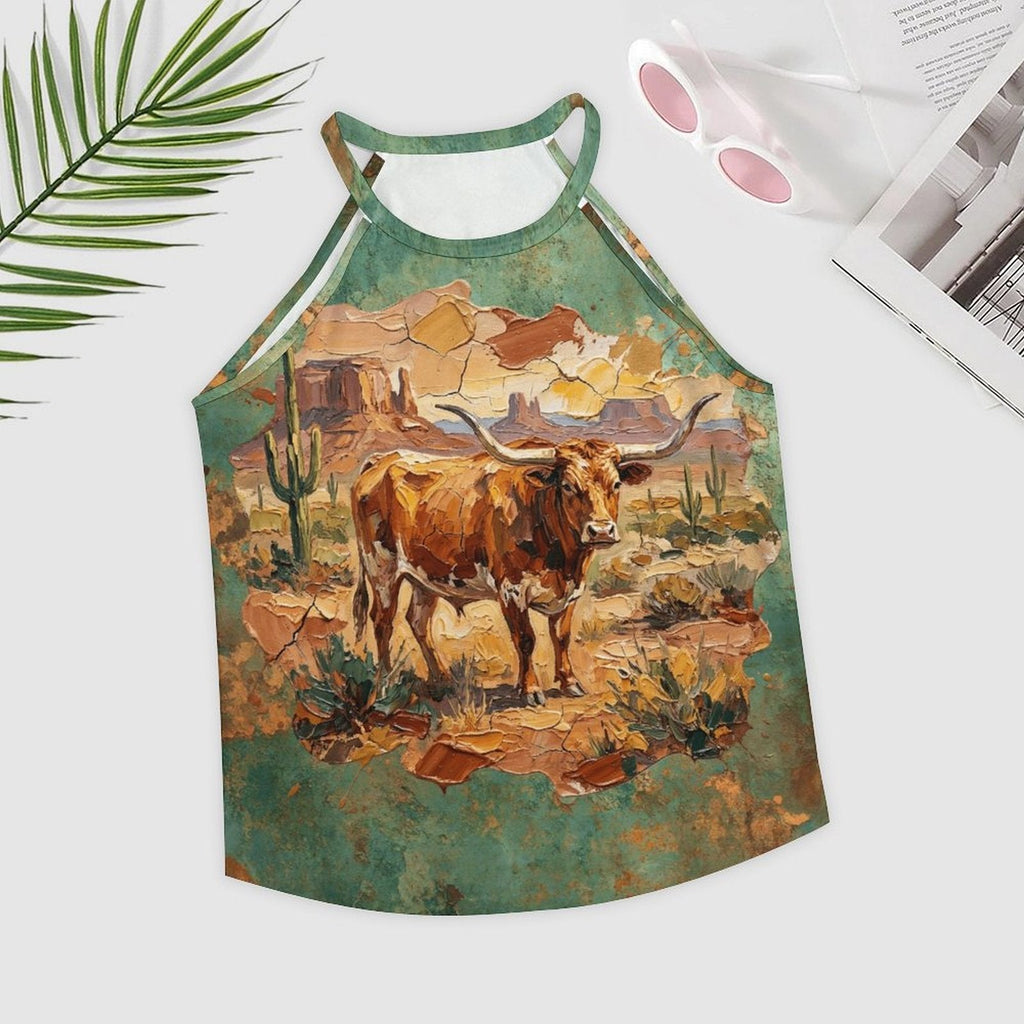 Baha Ranch Desert Longhorn Tank Top by Baha Ranch Western Wear - product image 2