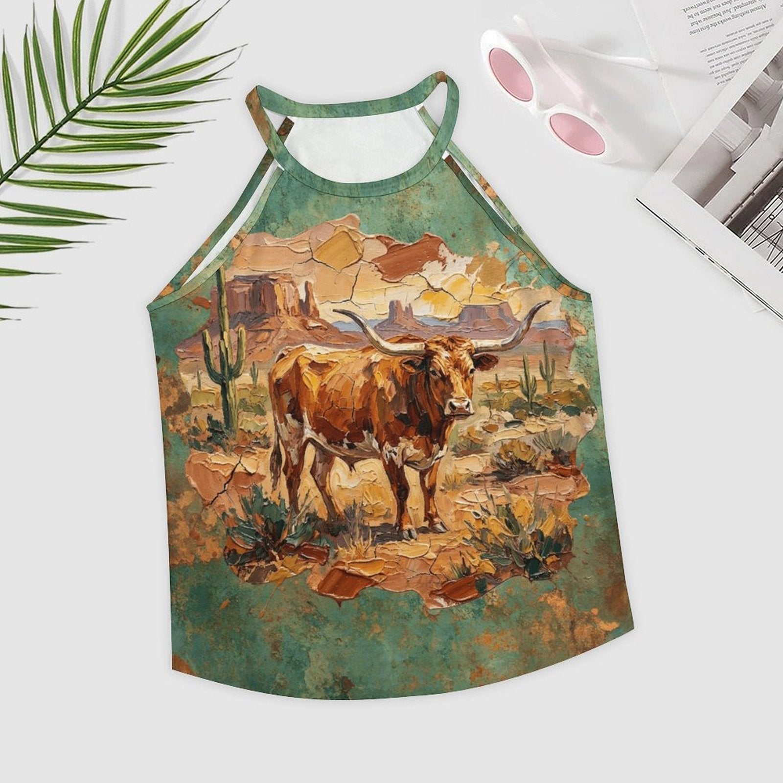 Baha Ranch Desert Longhorn Tank Top by Baha Ranch Western Wear - product image 2
