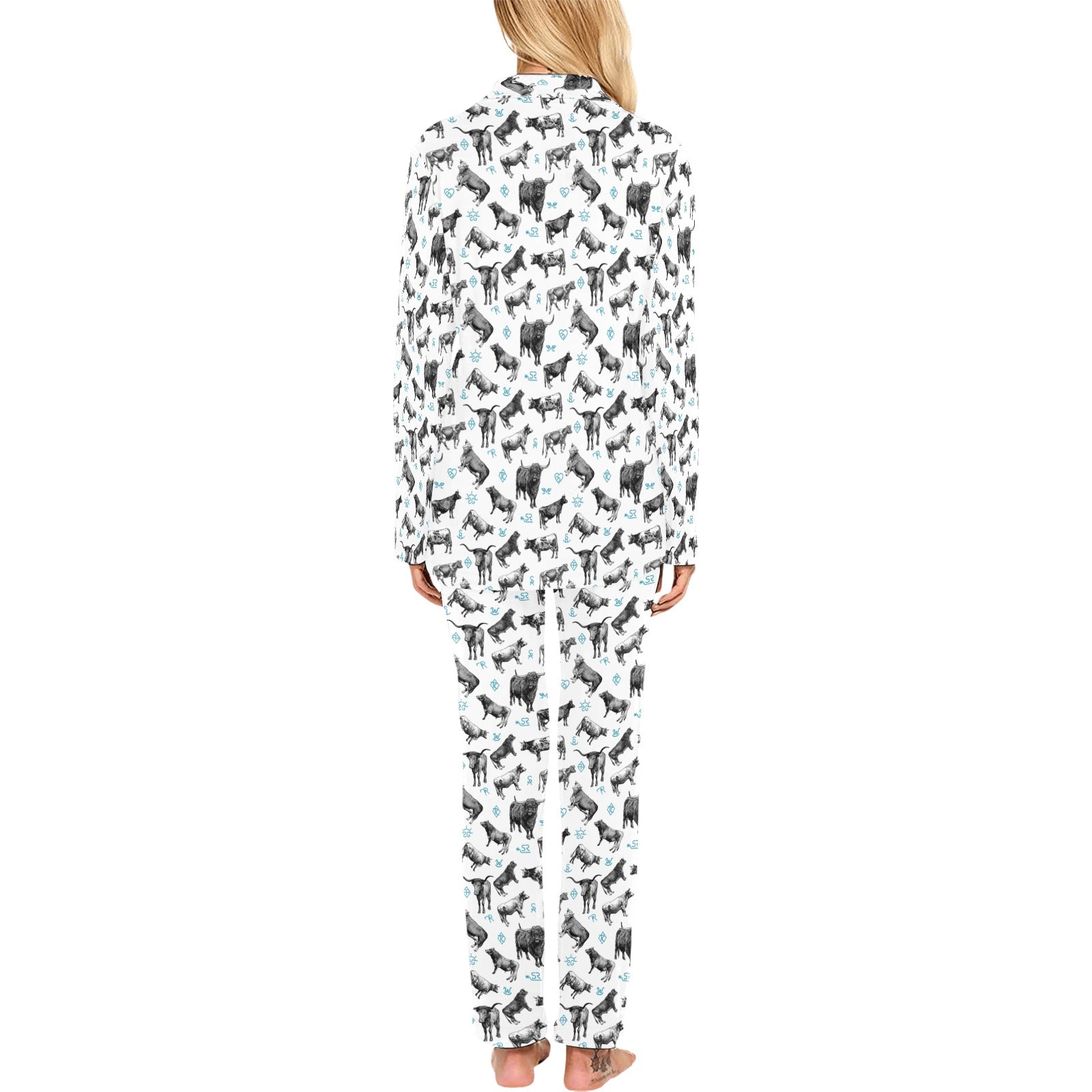 Baha Ranch Cattle and Brands Women's Western Pajama Set by Baha Ranch Western Wear - product image 2