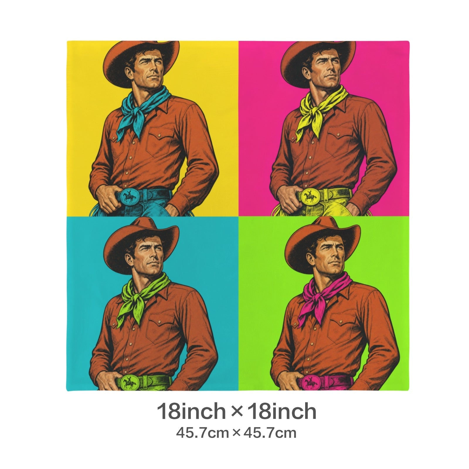 Baha Ranch The Last Roundup Bronc Rider Collage Throw Pillow Cover Made in America by Baha Ranch Western Wear - product...