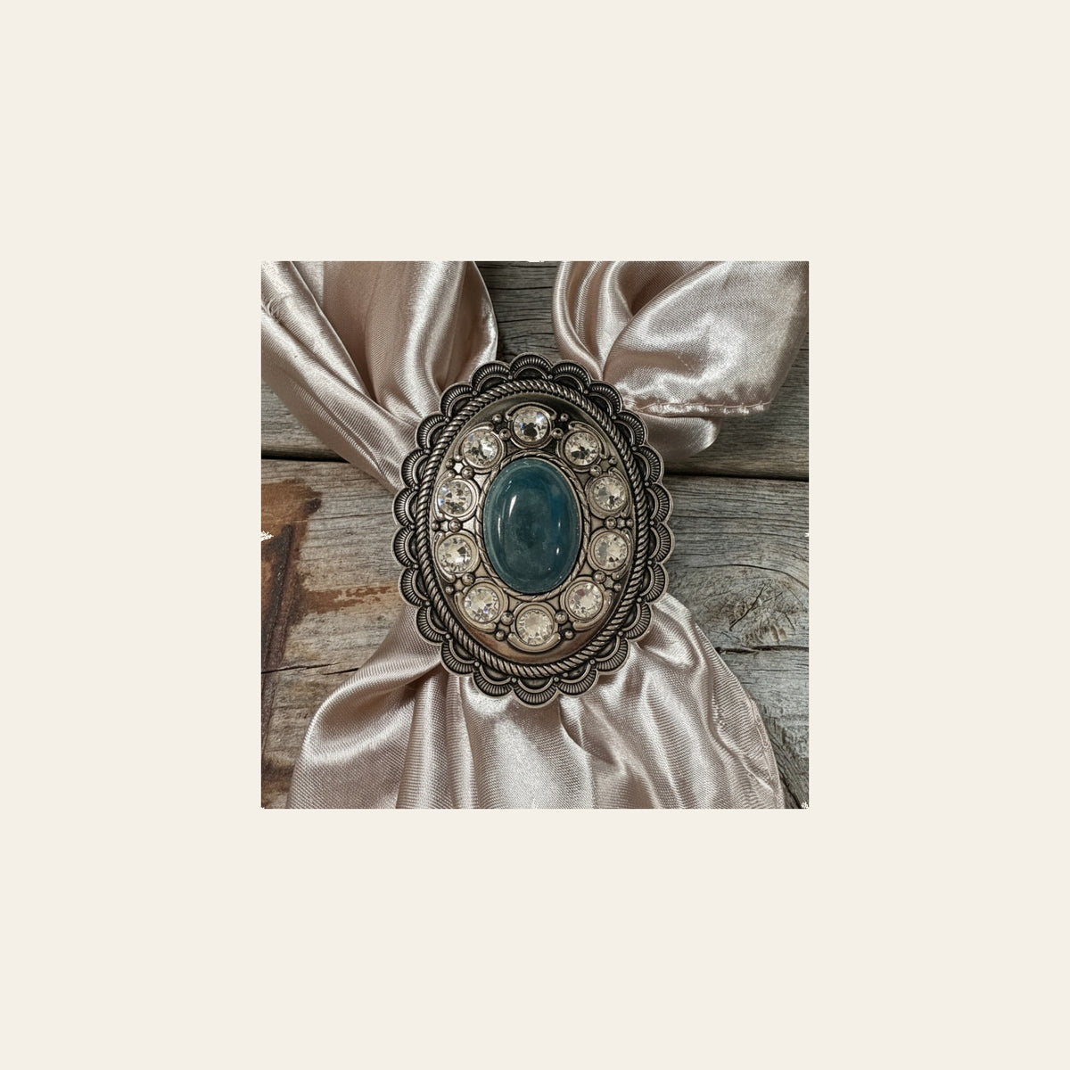 Cabochon and Crystal Wild Rag Slide #WRSCCBLCL
