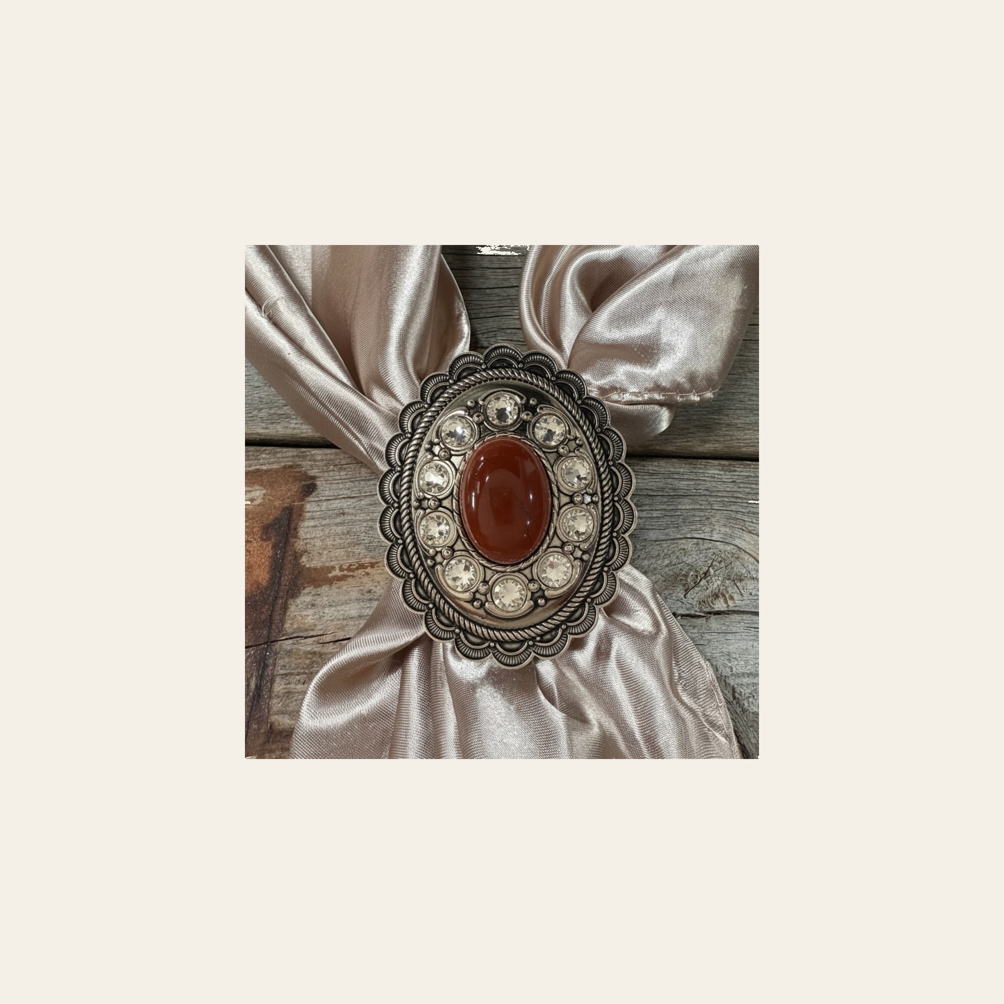 Cabochon and Crystal Wild Rag Slide #WRSCCRUCL