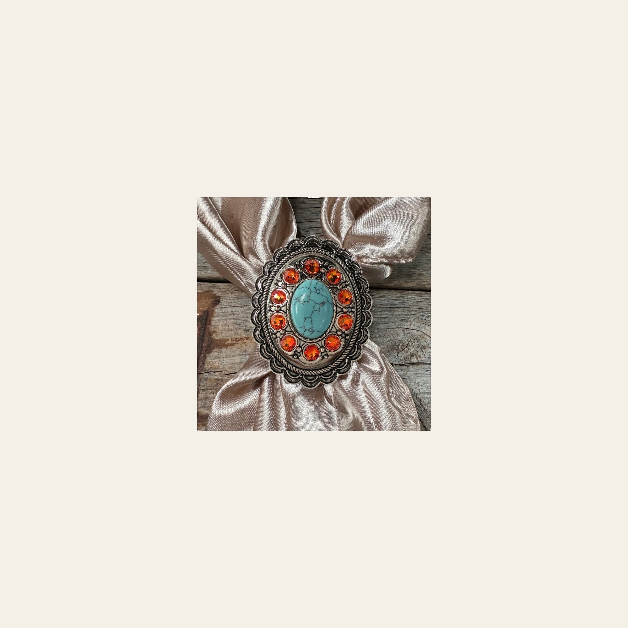 Cabochon and Crystal Wild Rag Slide #WRSCCTQFO