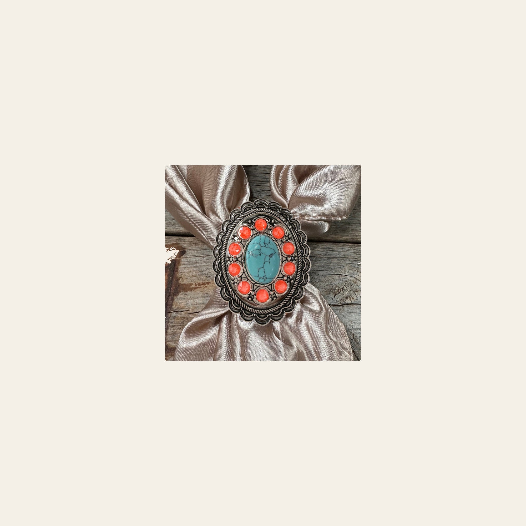 Cabochon and Crystal Wild Rag Slide #WRSCCTQNO