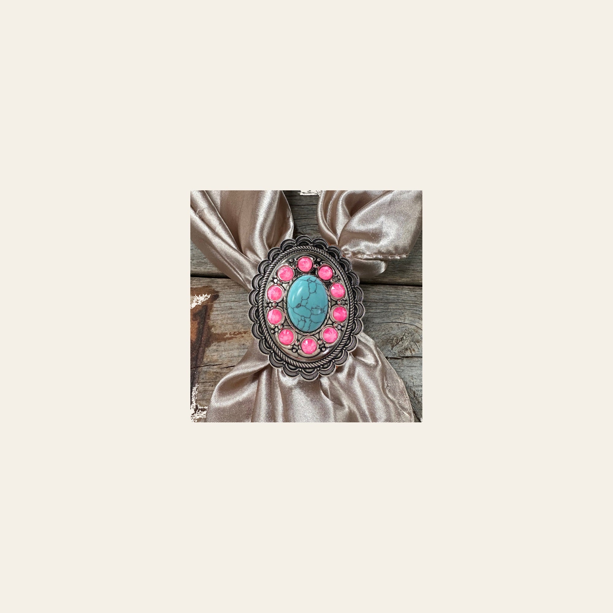 Cabochon and Crystal Wild Rag Slide #WRSCCTQNP