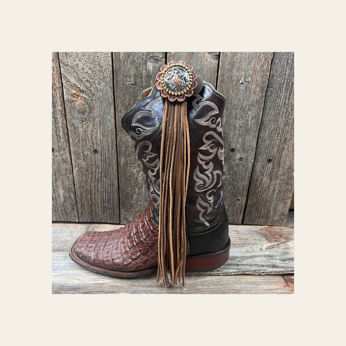 Boot Cuff Jewelry - Cactus Concho - Fringe