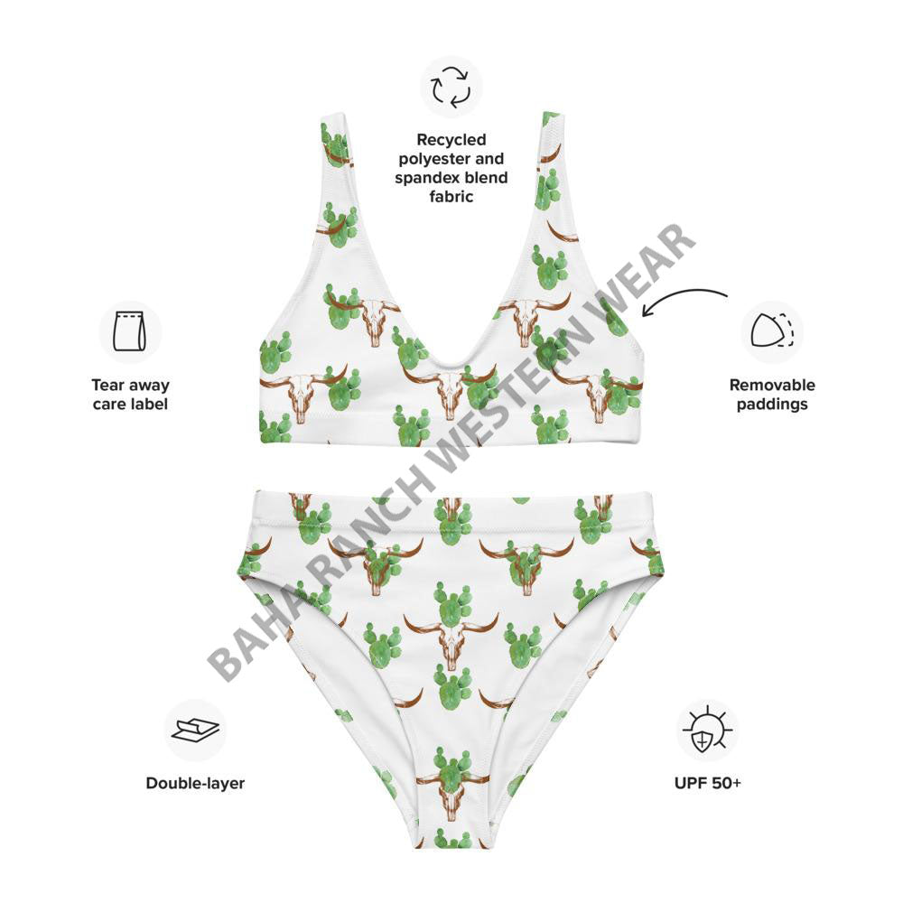 Yeehaw Cactus Bullhead Bikini by Baha Ranch Western Wear - product image 6