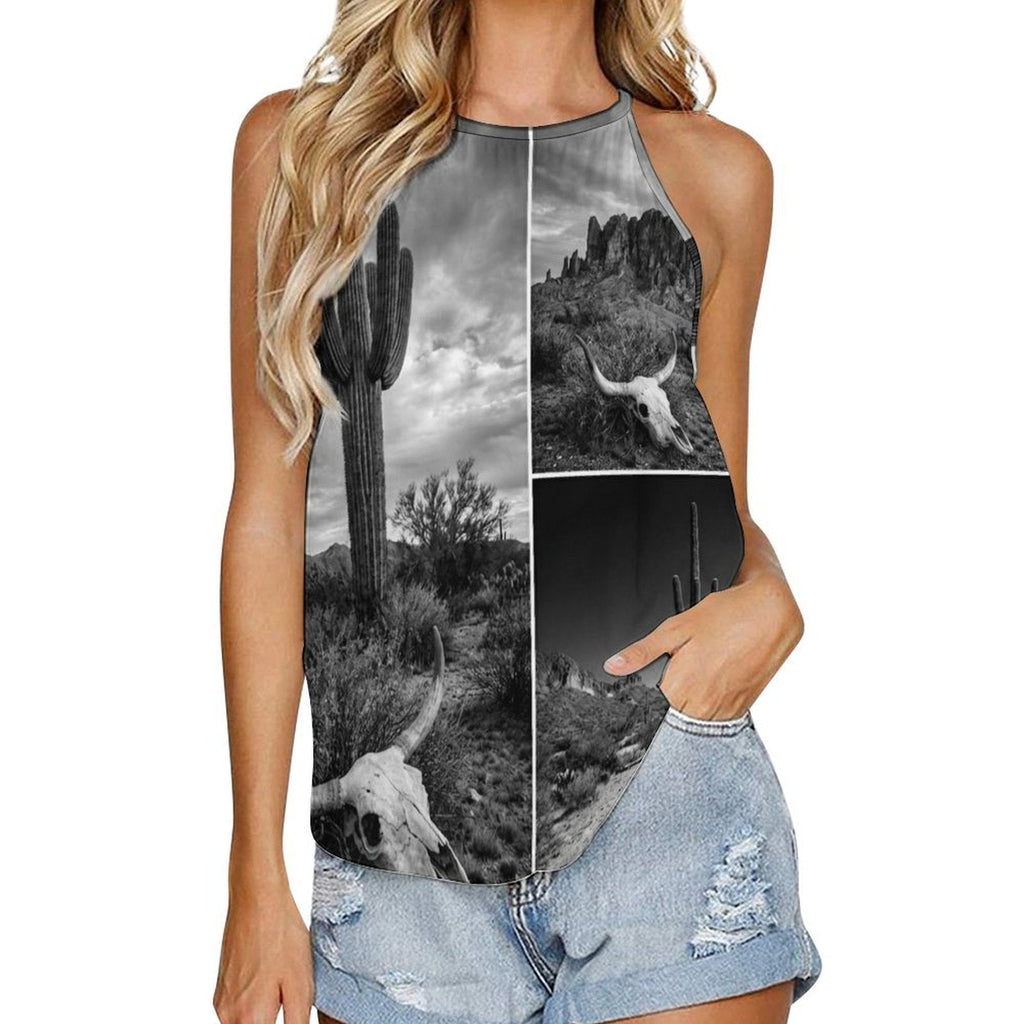 Baha Ranch Black White Desert Tank Top by Baha Ranch Western Wear - product image 2
