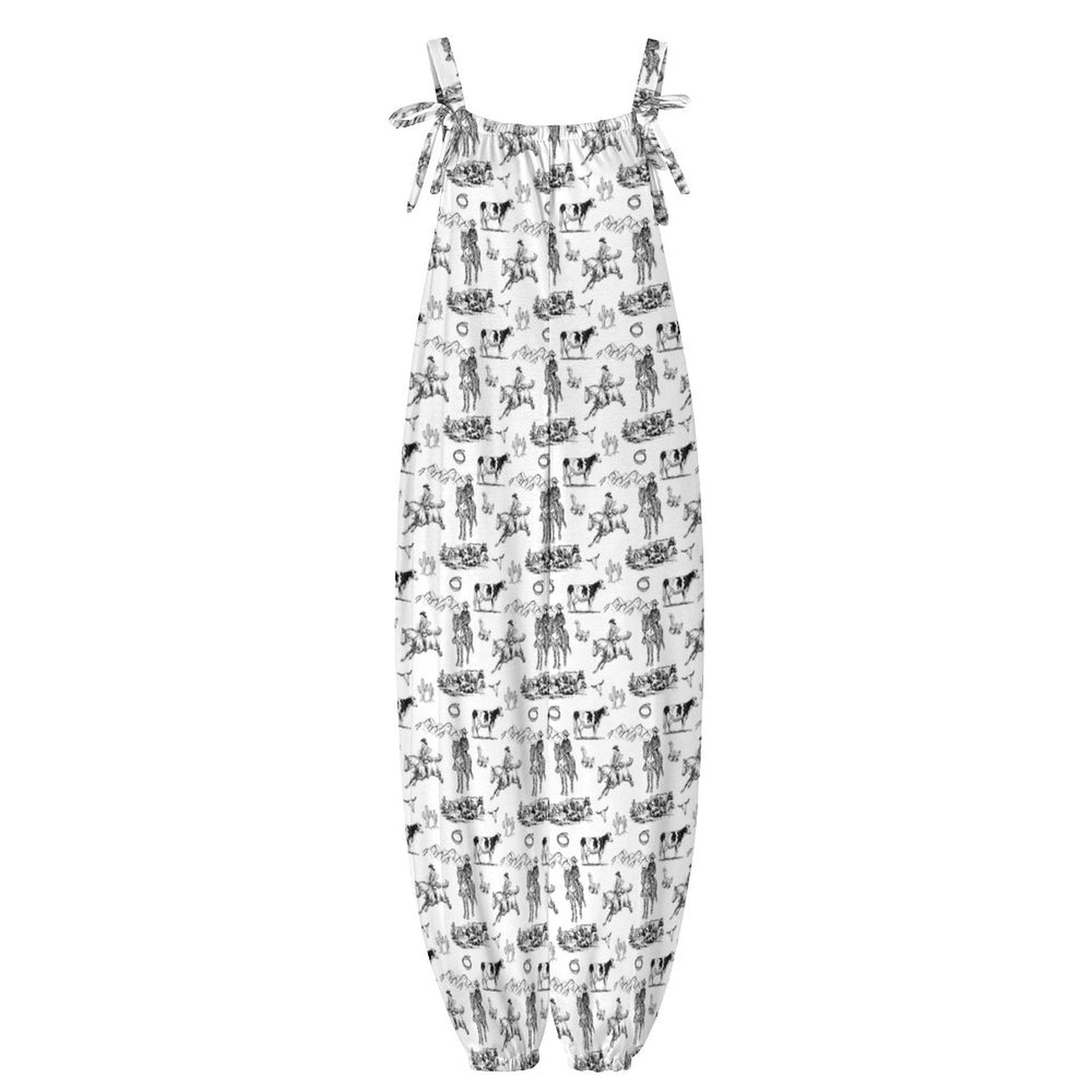 Baha Ranch Ranch Life Overalls Jumpsuit White by Baha Ranch Western Wear - product image 5