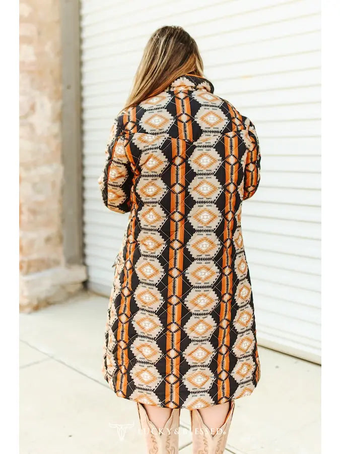 Hattie Aztec Long | Jacket — view 4
