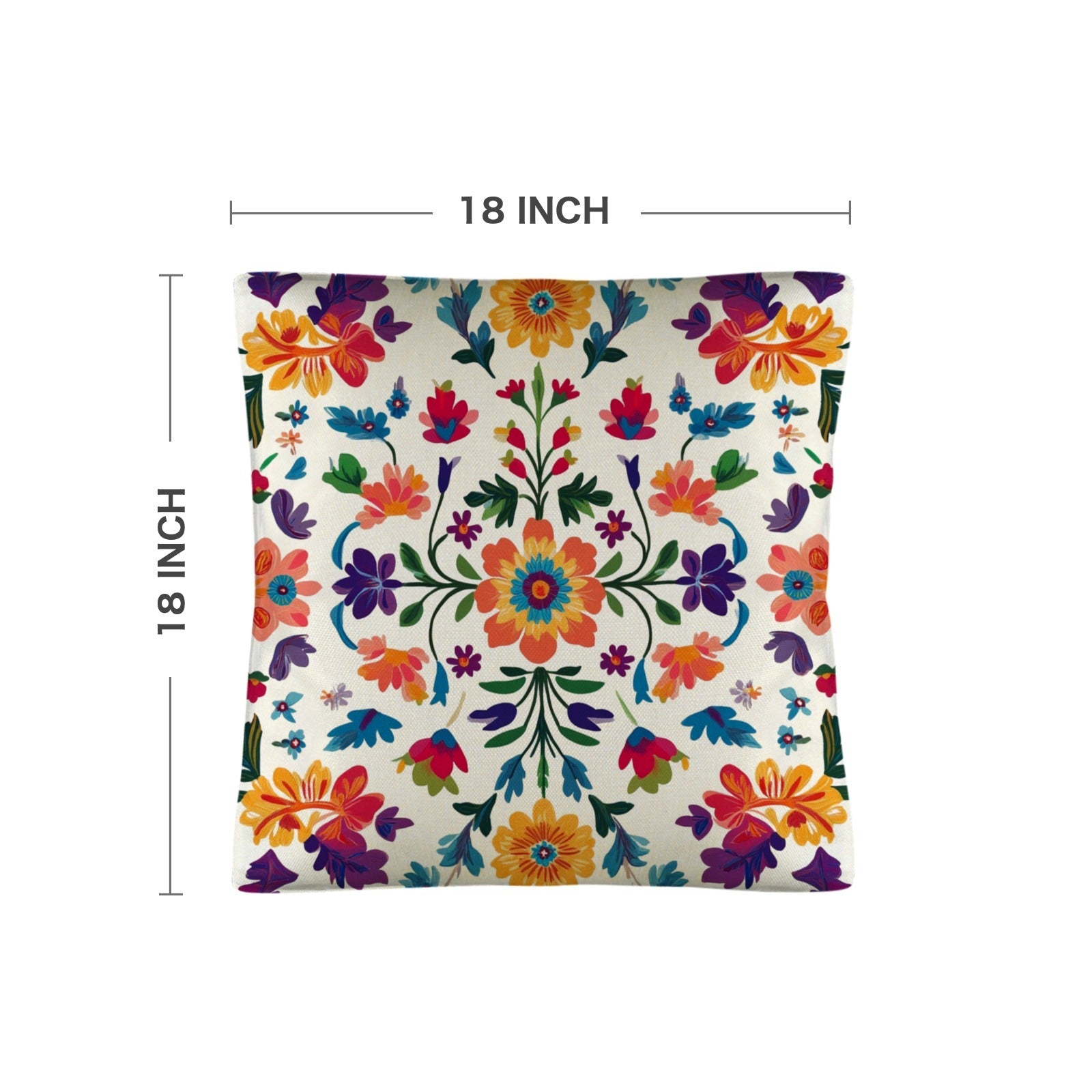 Baha Ranch Colores de Mexico Floral Pillow Case Custom Pillow Case Made in America by Baha Ranch Western Wear - product...