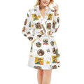 Baha Ranch Vintage Cowgirl Collage Women's Western Bath Robe by Baha Ranch Western Wear
