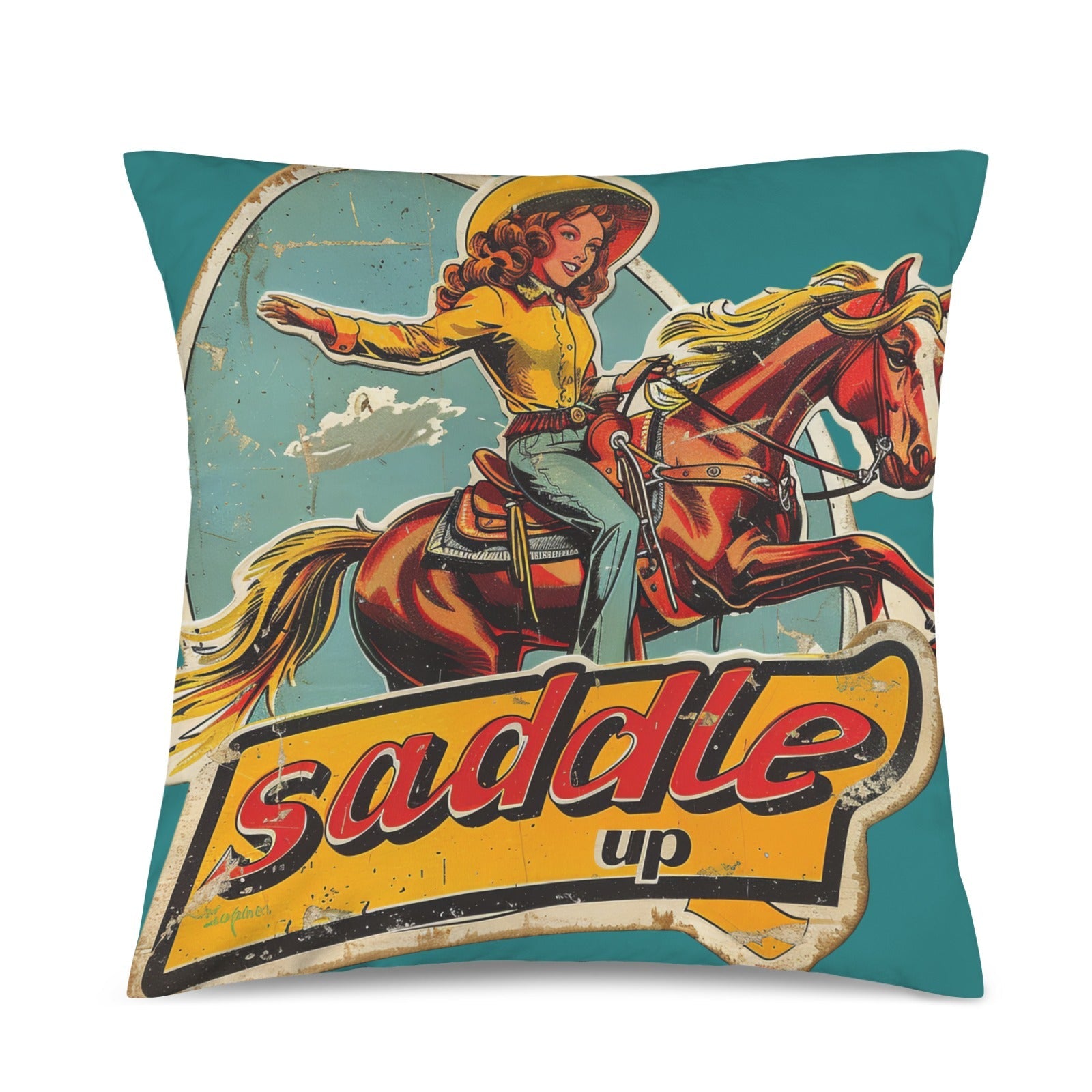 Baha Ranch Saddle Up Velvety Soft Pillow Case Made in America by Baha Ranch Western Wear - product image 3