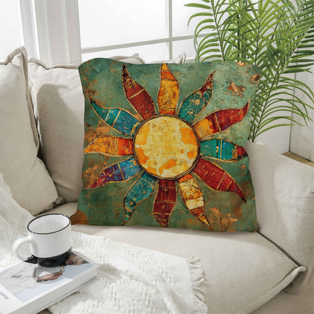Baha Ranch Colores de Mexico Sun Face Throw Pillow Case Made in America by Baha Ranch Western Wear - product image 5