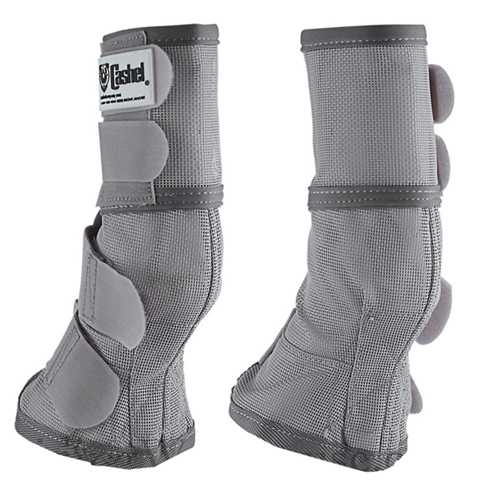 4 Pack Cashel Fly Arab Horse Leg Guard Cool Mesh Boots Grey