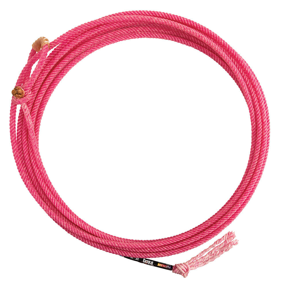 Rattler Triton 4-Strand Team Rope | Professional 35' Head Rope | High-Visibility Pink