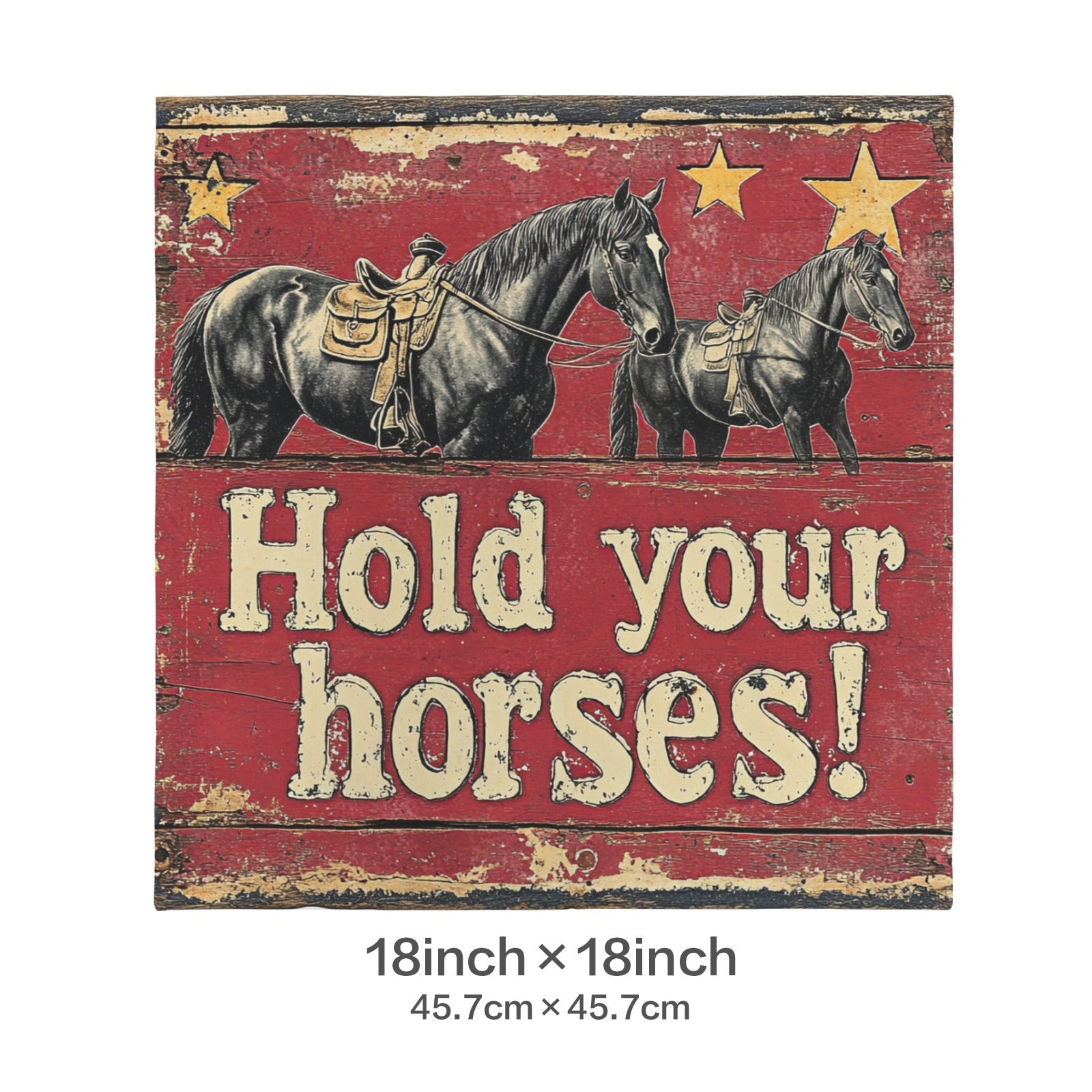 Baha Ranch Hold Your Horses Velvety Soft Pillow Case Made in America by Baha Ranch Western Wear - product image 3