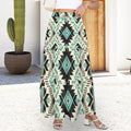 Baha Ranch San Angelo Aztec Tiered Prairie Maxi Skirt by Baha Ranch Western Wear