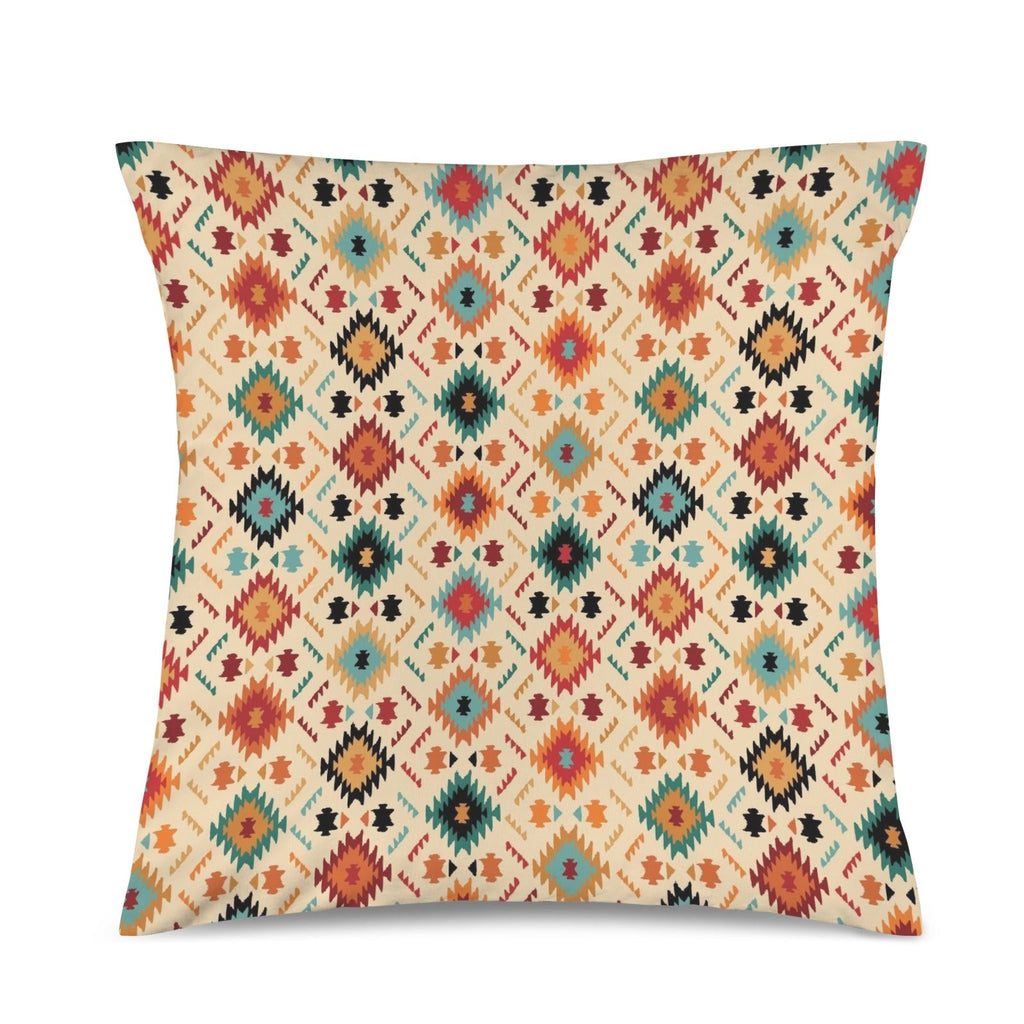 Baha Ranch Cream Aztec Velvet Soft Throw PIllow Case Made in America by Baha Ranch Western Wear - product image 2