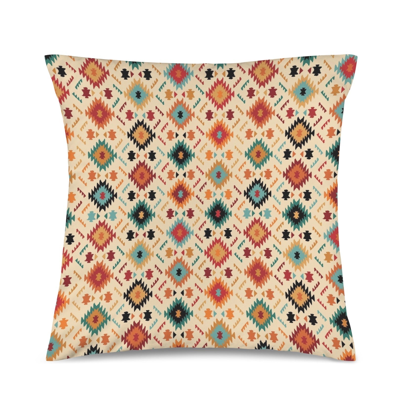 Baha Ranch Cream Aztec Velvet Soft Throw PIllow Case Made in America by Baha Ranch Western Wear - product image 2