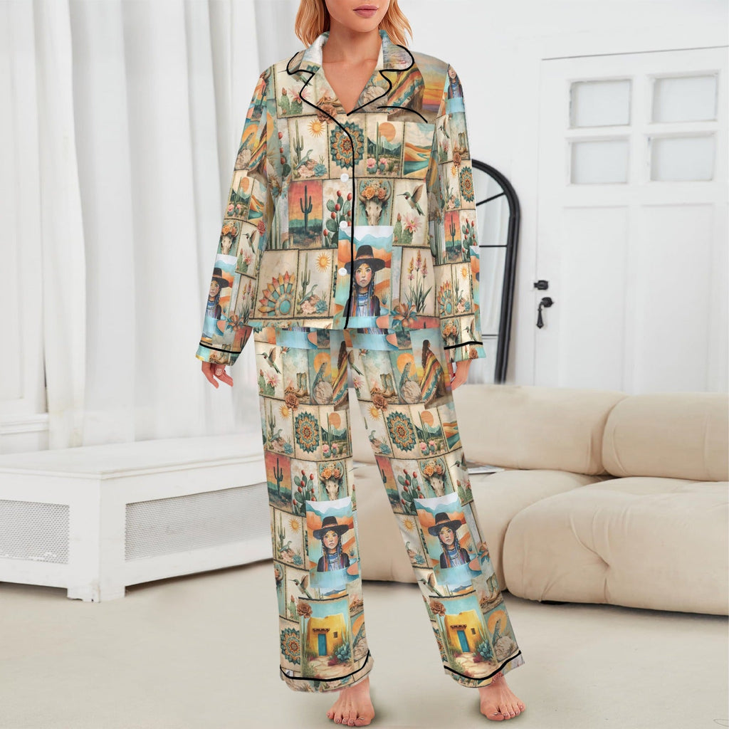 Baha Ranch Colores de Mexico Pictures of the Southwest Satin Pajamas by Baha Ranch Western Wear - product image 2